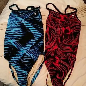 2 TYR swimsuits